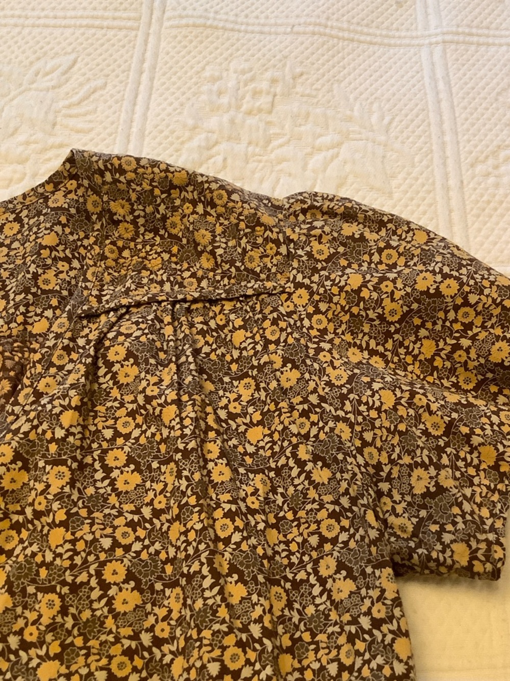 Christy Dawn The Dawn Dress Gold Floral S - Picture 10 of 10